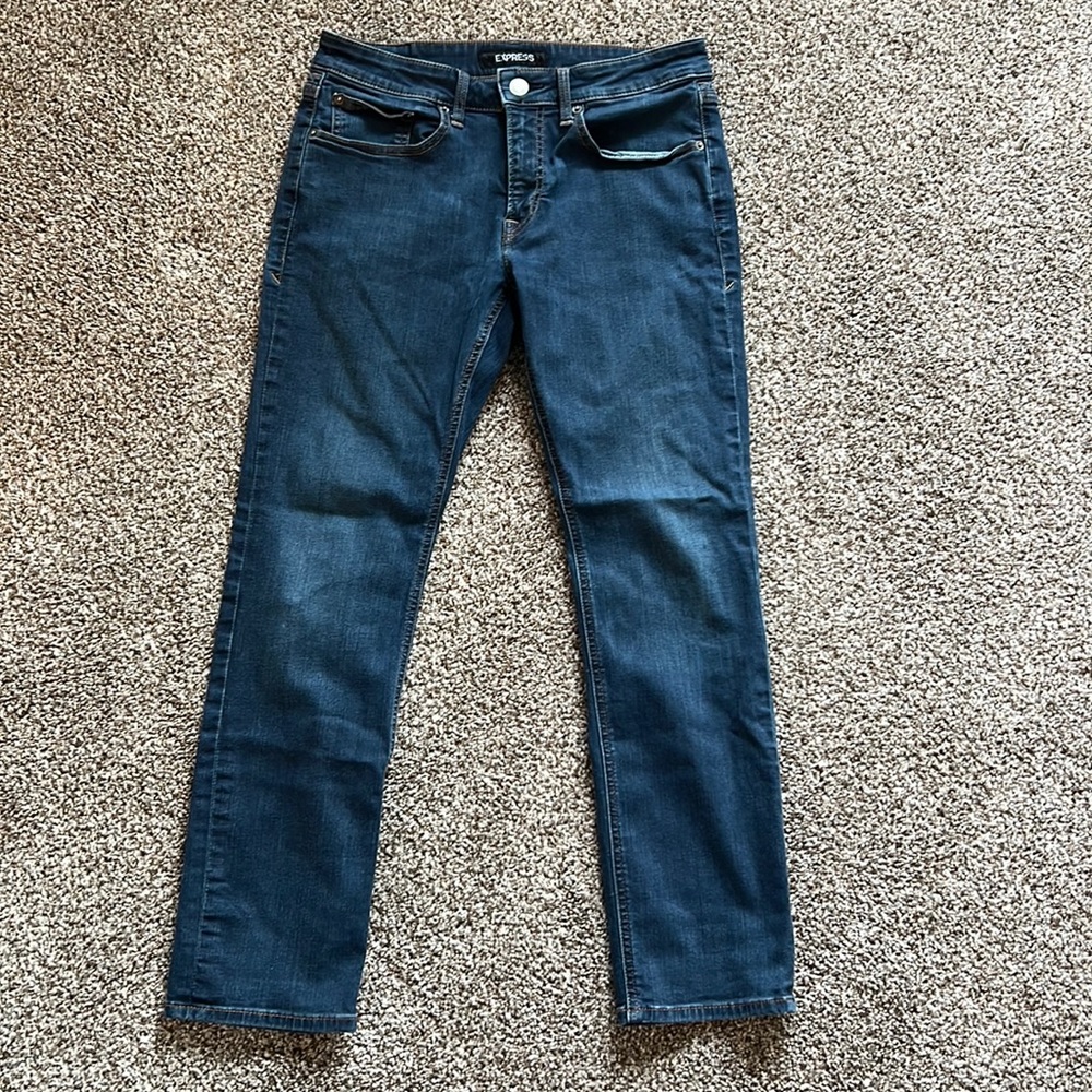 Express slim stretch fit dark jeans